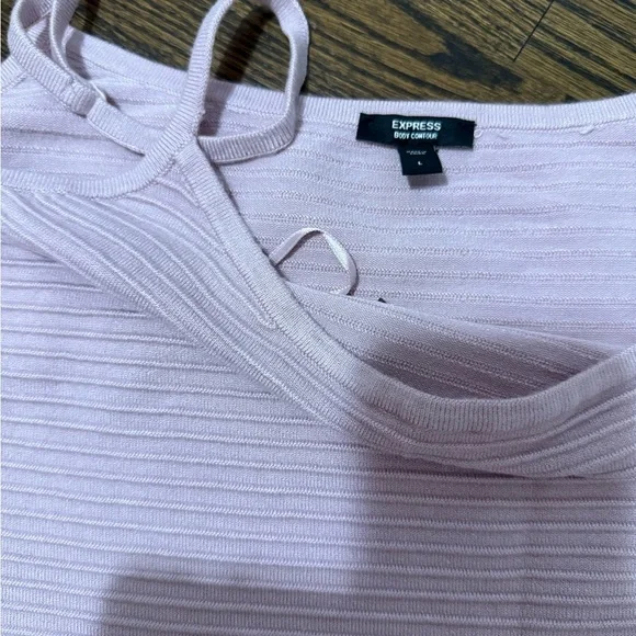 Elegant Pink Sleeveless Dress L - Picture 4 of 5